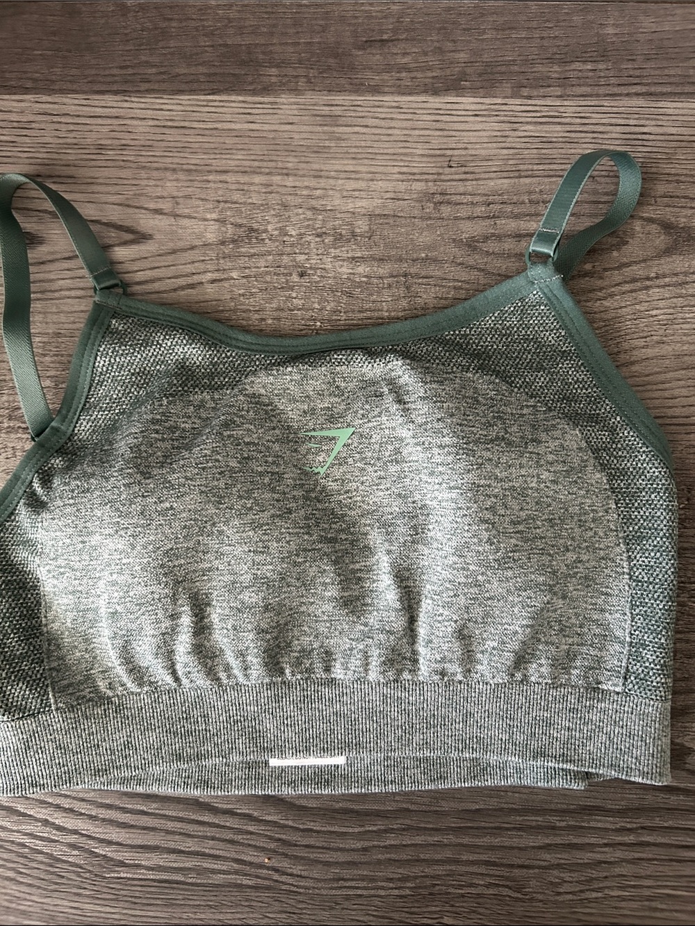 Gymshark Sage Green Seamless Sports Bra